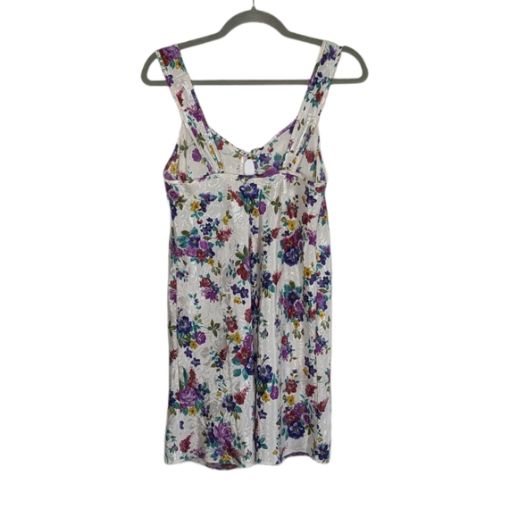 VTG Adonna Floral Slip Lingerie Dress Nature - Picture 6 of 7